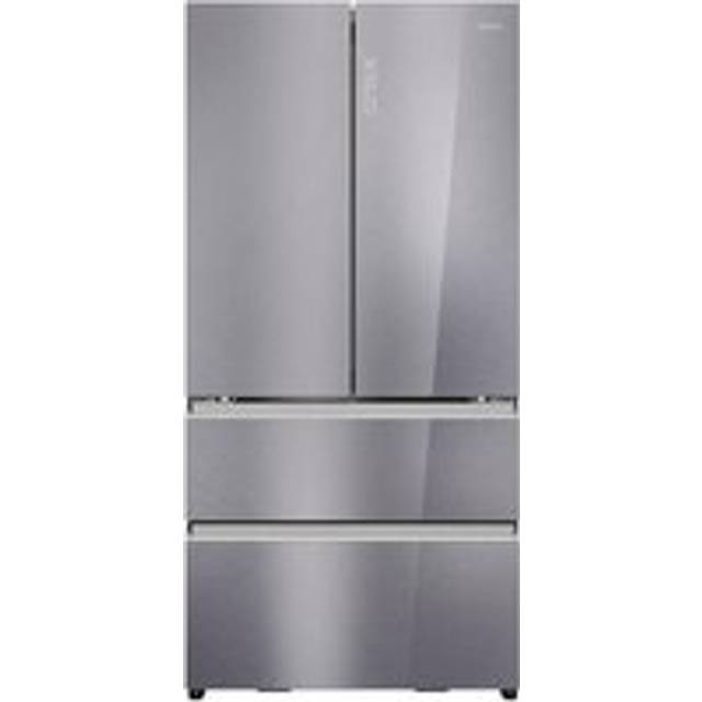 HAIER Series 7 HFR79F19EFGK Fridge Freezer - Sapphire Glass, Silver/Grey