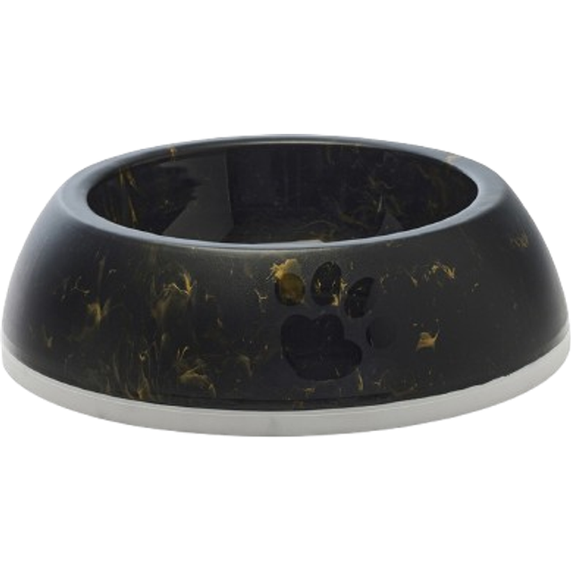 Matskål Delice Marble/black Gold 1,2l Svart