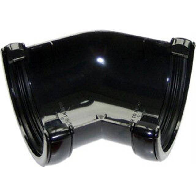 FloPlast 76mm Black MiniFlo Gutter Angle - 135°