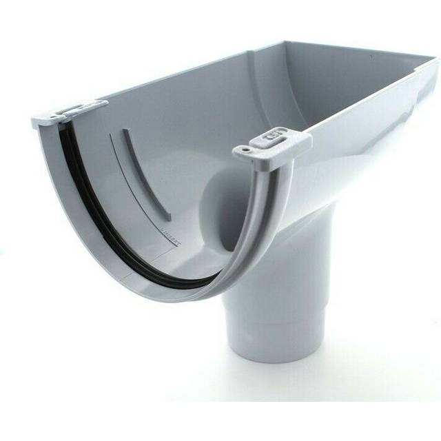 Marley Deepflow ROD20 Gutter Stopend Outlet Anthracite grey