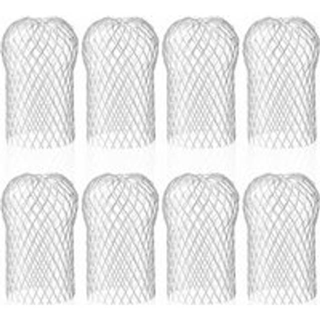 Cyslmuk - 8 Pack Aluminum Gutter Strainer, Flexible Durable Gutter Filters for Home Eaves Downspout Against Leaves