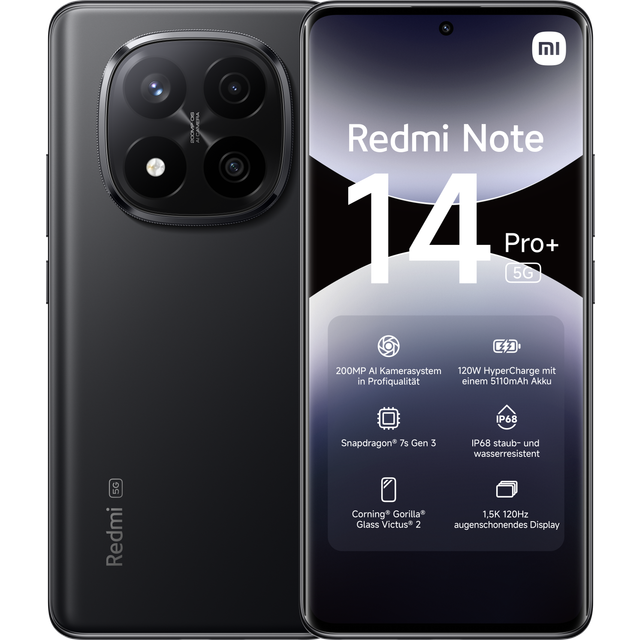 Xiaomi Redmi Note 14 Pro Plus 5G,NFC,Smartphone，Snapdragon® 7s Gen 3,6.67" 1.5K AMOLED