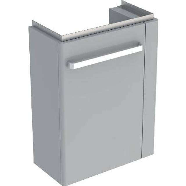 Geberit matt & gloss light grey vanity unit right hand towel rail (unit only)