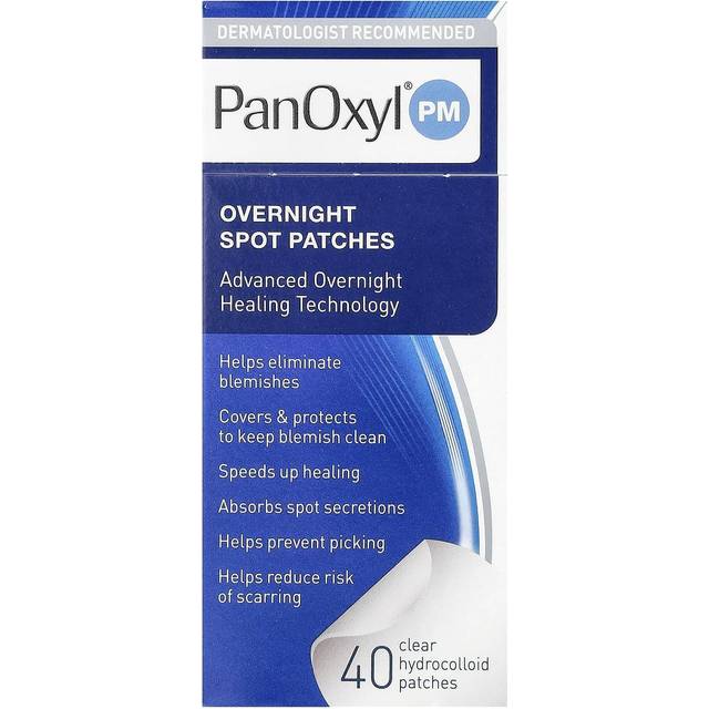 PanOxyl PM Overnight Spot Patches  Advanced Hydrocolloid Healing Technology  Fragrance Free  40 Count