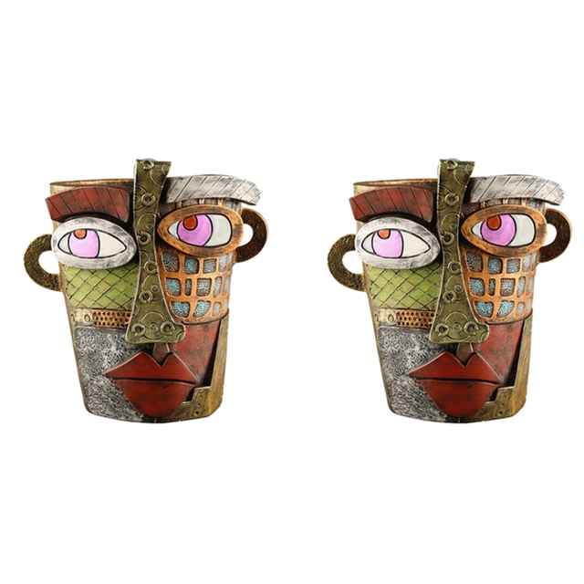 Face Flower Pot Large Indoor Flower Pot Green Plant Pot Container