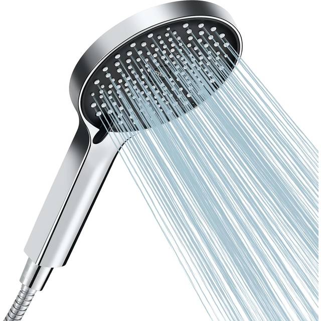 Shower Head and Hose, High Pressure Shower Heads with 3 Spray Modes, Water Saving Shower Head, Large Powerful Shower Head Set for Low Water Pressure