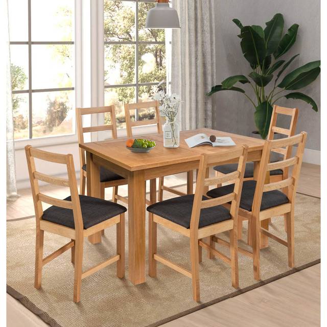 Sorrento 6 - Person Butterfly Leaf Dining Set - Brown (6)