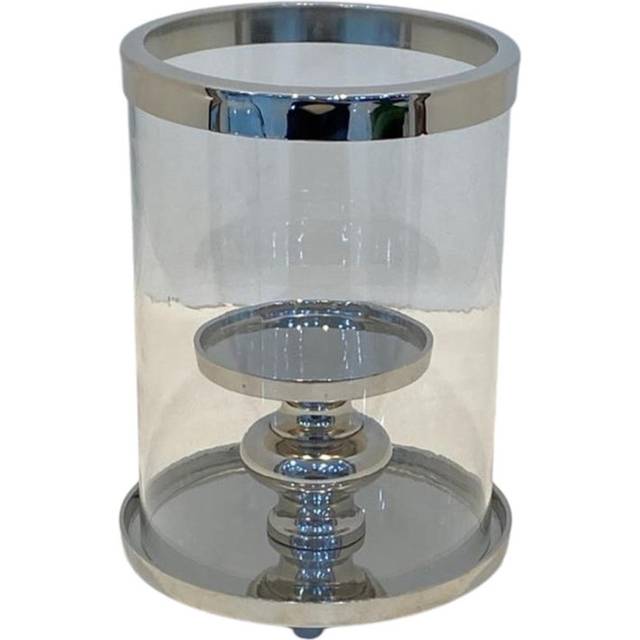 Abdikarin Tabletop Hurricane - Silver (22cm H X 15cm W X 15cm D)