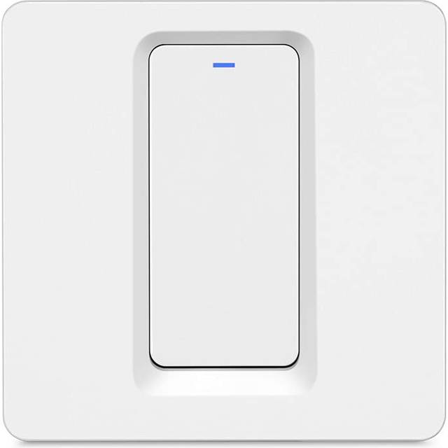 Homekit WiFi Smart Light Switch, tryckknapp, ljusbrytare, Siri Voice Control, neutral trådbehov, EU-standard, (1 växlar)