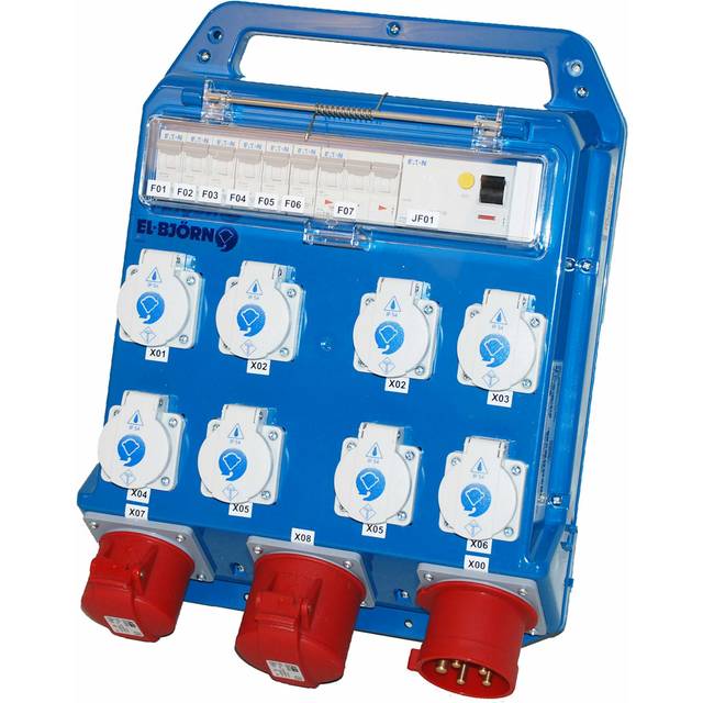 Byggcentral Midi Med Jordfelsbrytare 32A 230/400V IP44 Elbjörn