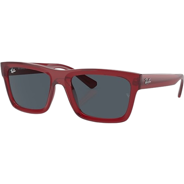 Ray - Ban Unisex RB4396 WARREN 667987 Solglasögon Acetat Röd Grå Fyrkantig Normal