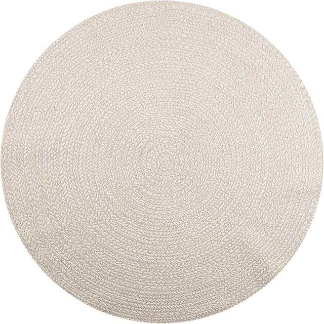 Rug zizur Cream ø 200 cm Jute Look Indoor and Outdoor Vidaxl
