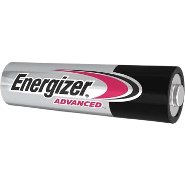 Advanced AAA Batteries, 1.5V Alkaline, 12 Triple A Batteries, Power That Lasts 100% Longer, Ideal for High-Drain Devices, 10-Year Shelf Life, 0%