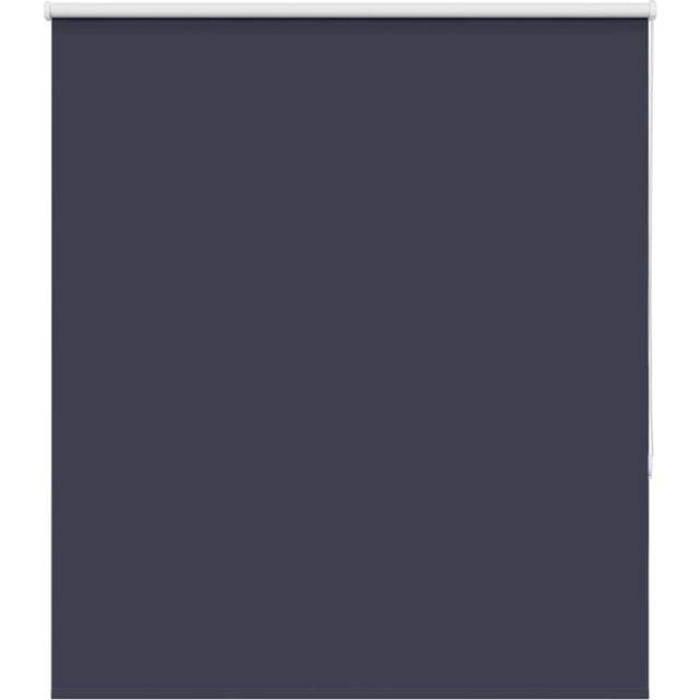 vidaXL Roller Blind Blackout Marine 130x130 cm Fabric Width 126.6 cm Polyester - Blue
