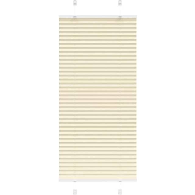 vidaXL Pleated Blind Cream 60x150 cm Fabric Width 59.4 cm Polyester