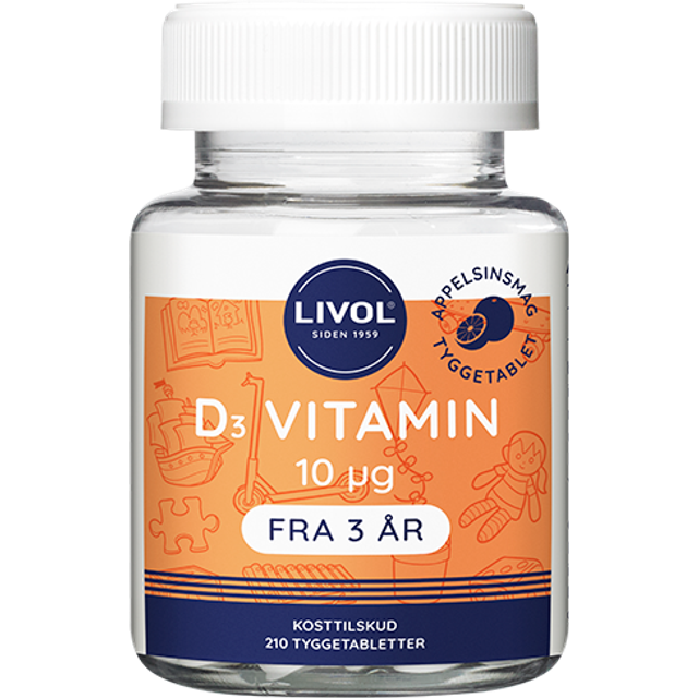 Livol D3-Vitamin 210 Pieces