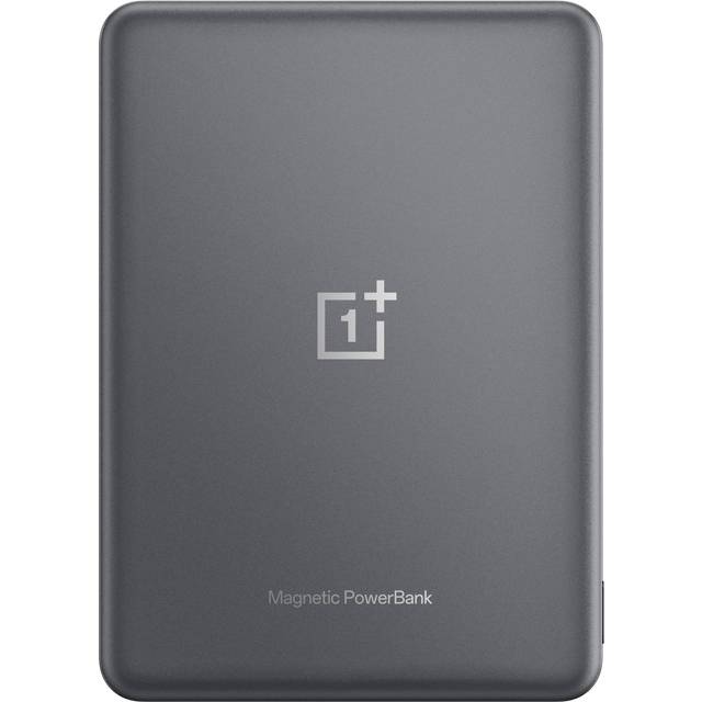 OnePlus Slim Magnetisk Power Bank 5000mAh - Silvergrå