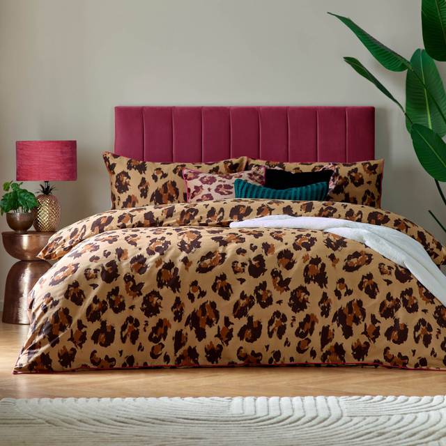 furn. True Single Multicolour Leopard Printed Duvet Set