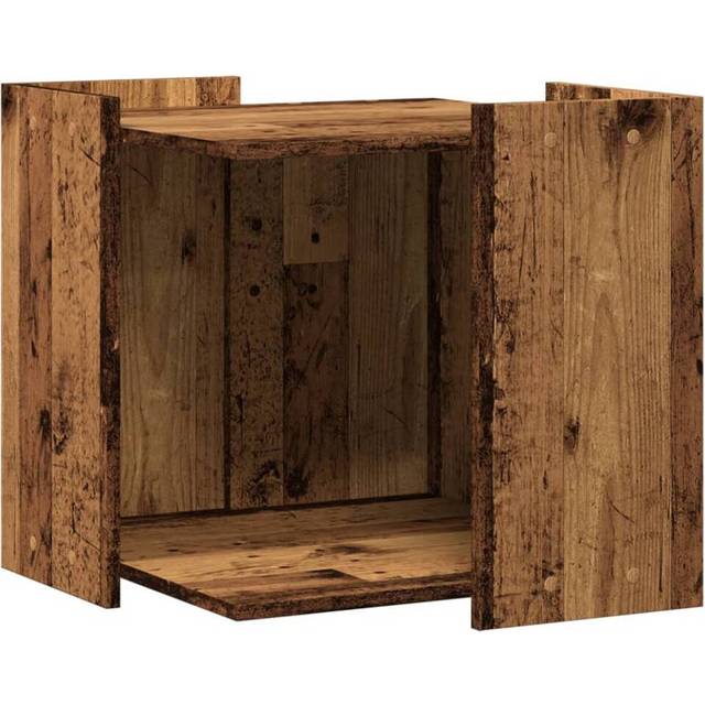 Skåp för kattlåda sonoma-ek 53x53x51 cm konstruerat trä