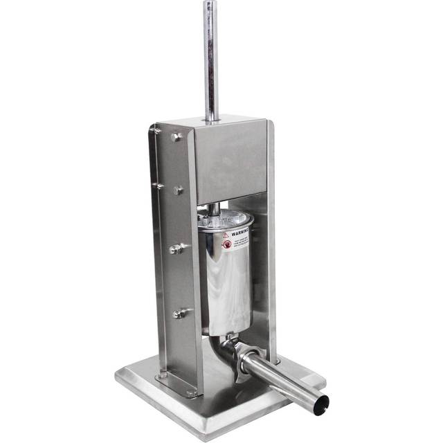 KUKoo 25398 3-litre Sausage Stuffer - Silver, Silver