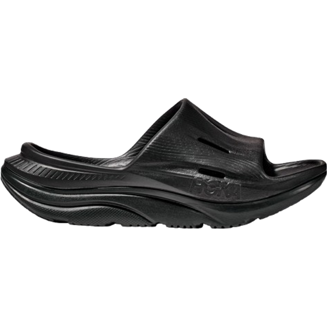 Hoka Ora Recovery Slide 3 Junior 36⅔ Svart - Återhämtningsskor för Löpare
