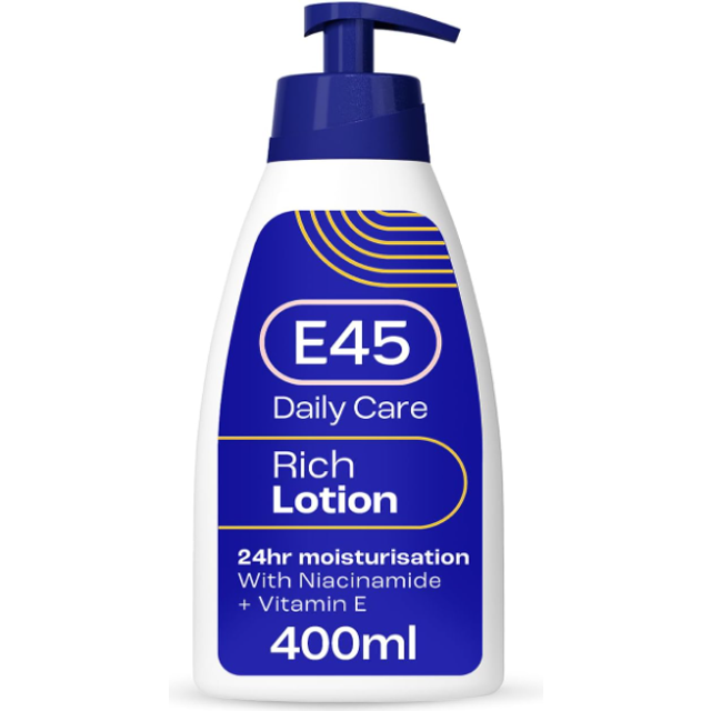 E45 Rich 24hr Lotion Deeply Moisturising with Pump 400ml