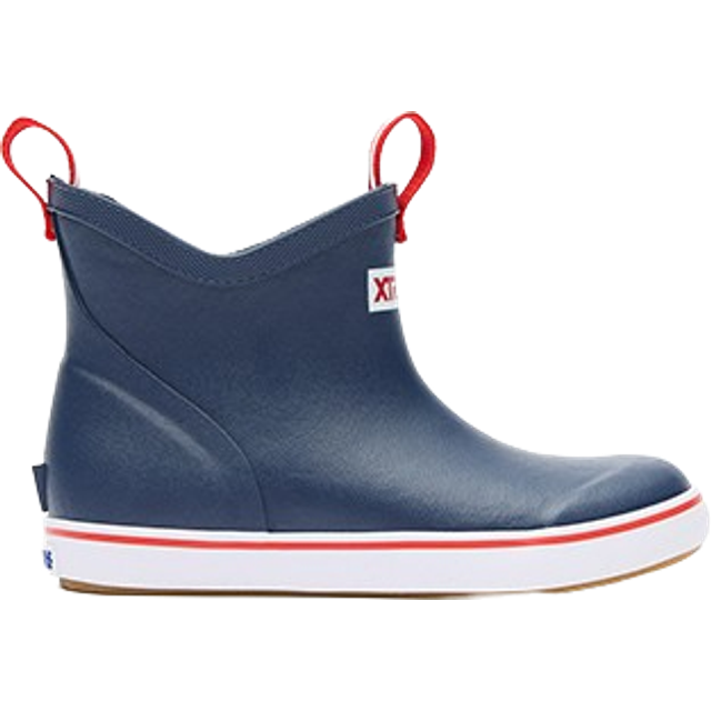 Xtratuf Kids Ankle Deck Boot  Navy  Big Kid Size 3
