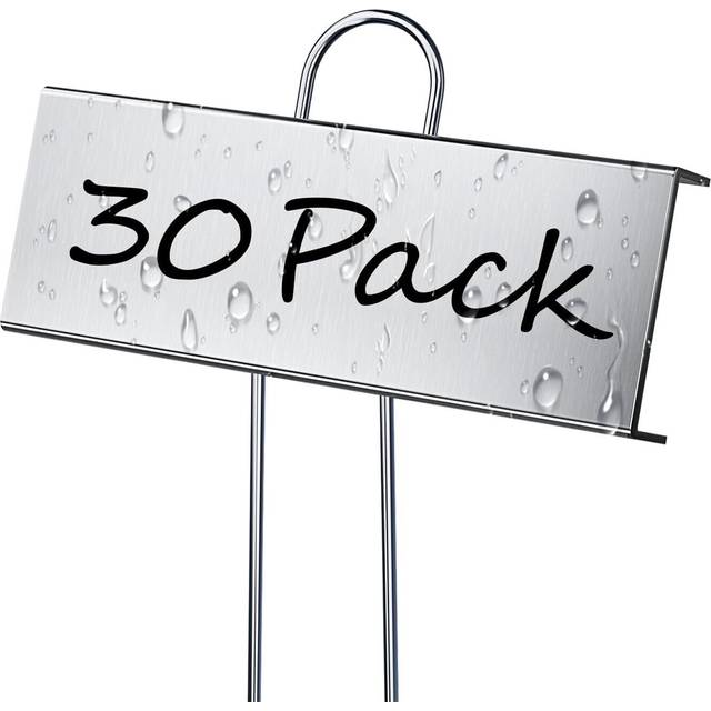 Cureder 30 Pack Metal Plant Labels for Outdoor Garden Waterproof Plant Markers  Labels Garden Markers for Seedlings Herbs Vegetable Greenhouse Gifts