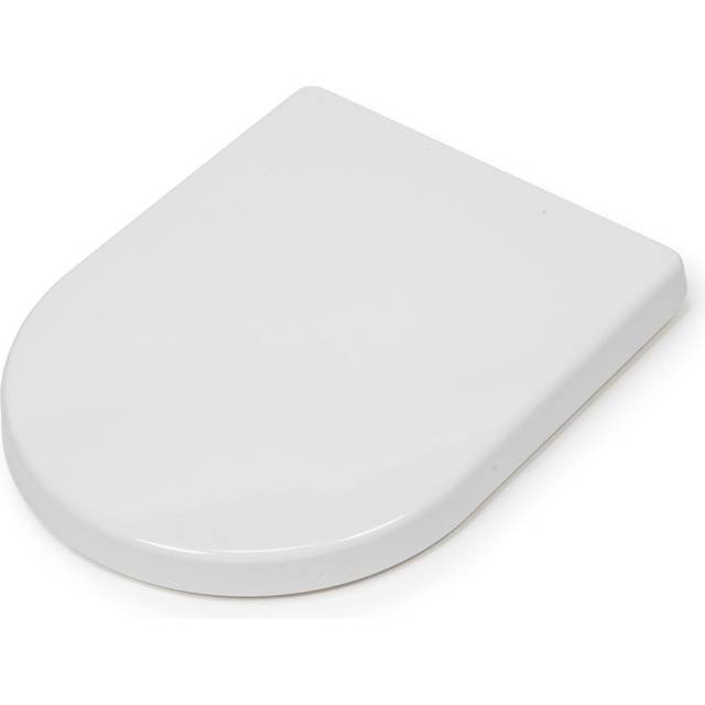 Croydex - Telese Polyprop Stick n Lock D-Shape Seat White