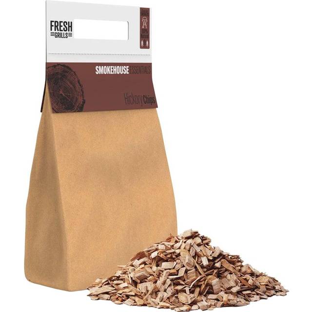MonsterShop Hickory Wood Chips 1.4kg - Brown - 10 x 10 x 2cm