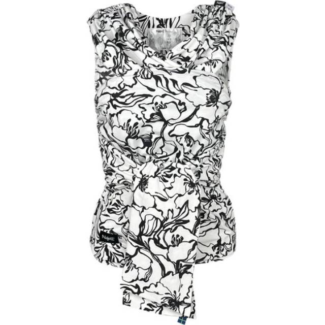 Najell wrap bärsjal petals black, stl S