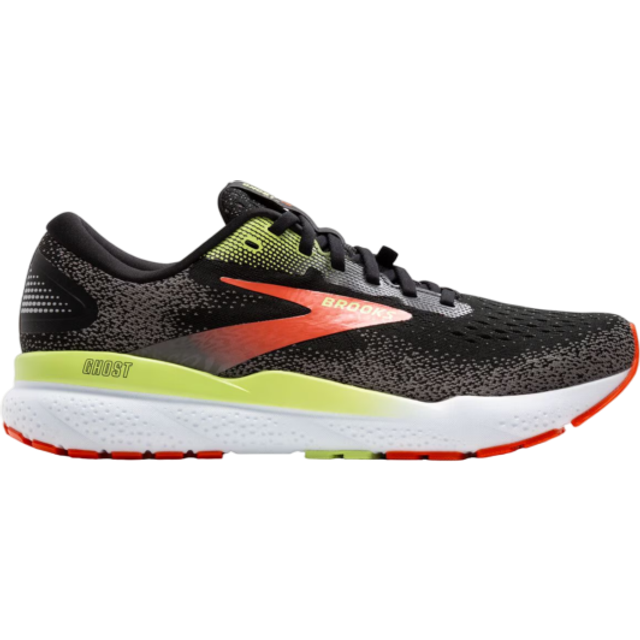 Brooks 1104301D049 Ghost 16 GTX Herr, Svart/Mandarin Röd/Grön EU 40,5, Black Mandarin Red Green, 40.5 EU