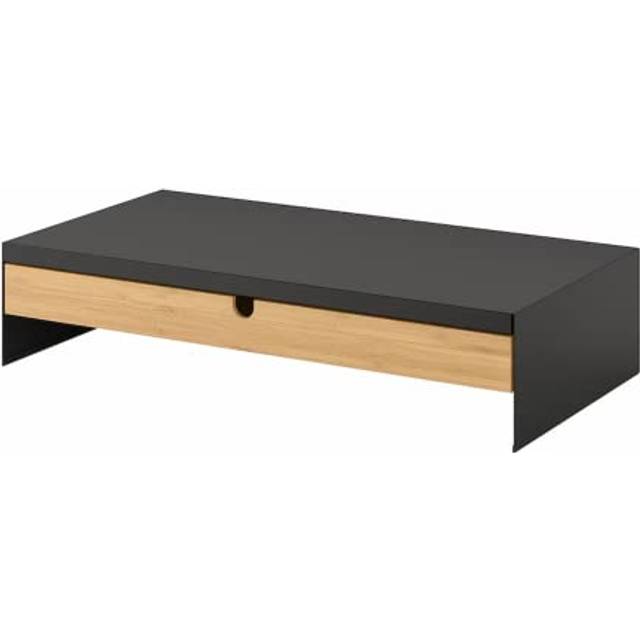 Home Stuff Height Adjustable Laptop Stand w/Drawer, Computer Stand w/Cellphone Holder, Monitor Riser for Home & Office (Anthracite)