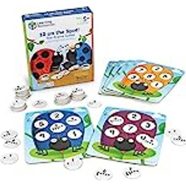Learning Resources 10 on the Spot Ten Frame Game - 2-6 Players  Ages 5+ Math Learning Games for Kids  Kindergartner Activities