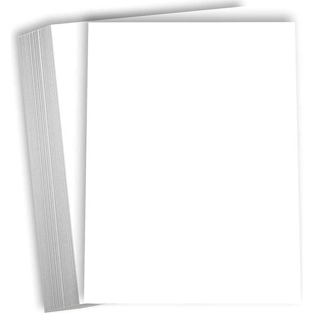 "Hamilco White Cardstock - 8 x 10"""""""" Blank 80 lb Cover Card Stock - 50 Pack"