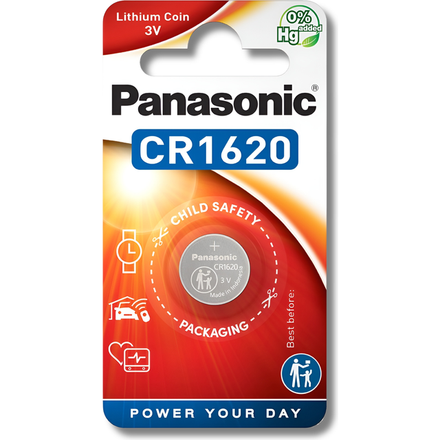 Panasonic CR1620 3V Lithium Coin Battery