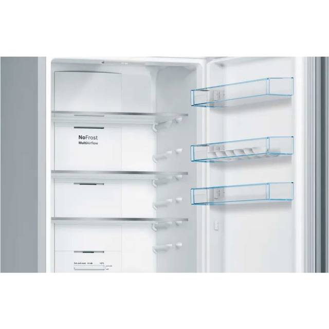 BOSCH Series 4 KGN392LEBG 70/30 Fridge Freezer - Stainless Steel, Stainless Steel