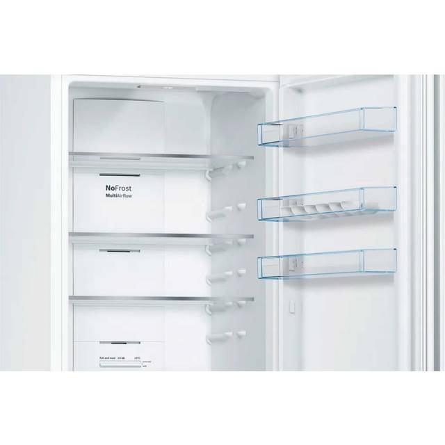 BOSCH Series 4 KGN392WEBG 70/30 Fridge Freezer - White, White