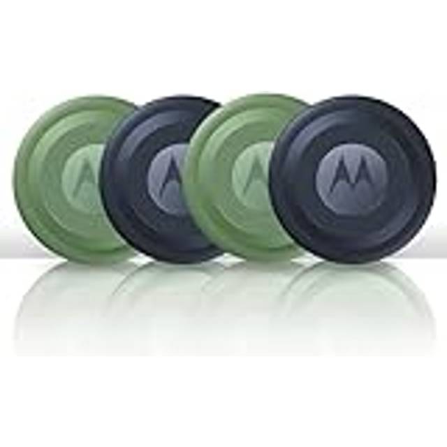 Motorola Moto Tag – Smart Tracker, 4-pack (Android 9+ kompatibel, Bluetooth 5.4, IP67 vattenskydd, USB-C, ultrabredband, finnare för nycklar, bagage UVM), 2 x jade grön 2 x stjärnblå