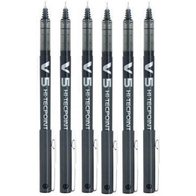 PILOT BX V5 Black Hi-Tecpoint Extra Fine Rollerball Pen 05 mm Nib Tip