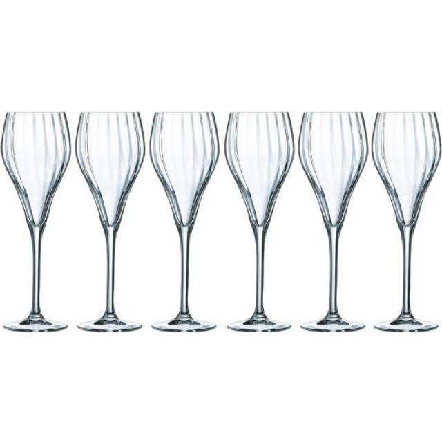 Glasset Chef & Sommelier Symetrie Champagne Transparent 6 antal Glas 160 ml