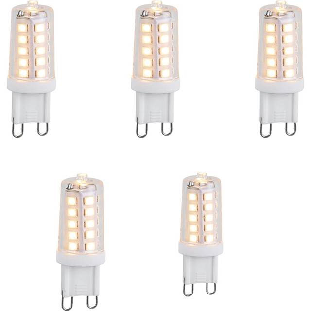 Set of 5 G9 3-Step Dimmable led Bulbs 3W 250lm 2700K