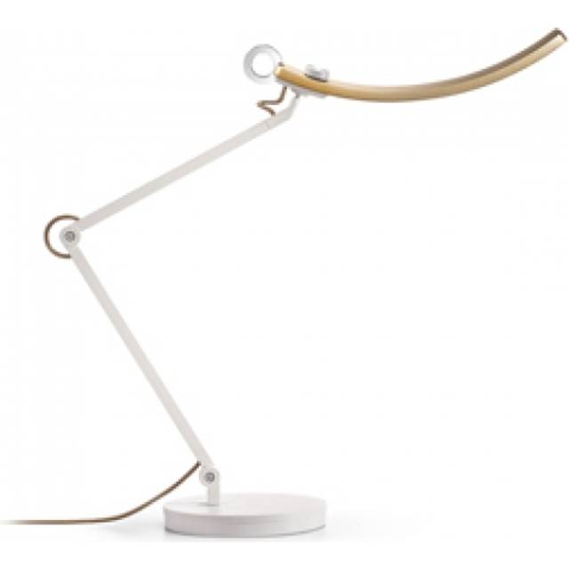 BenQ WiT e-Reading LED-skrivbord, dimbar bord, 13 färger och 23 ljusstyrkenivåer, ultrabred lampa, utvecklad för bildskärm – guld