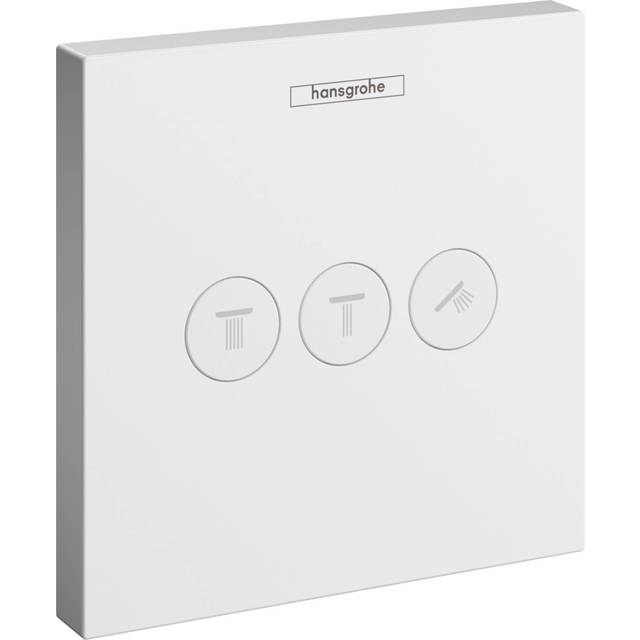 Hansgrohe ShowerSelect Matt White Concealed Shower Valve for 3 Outlets
