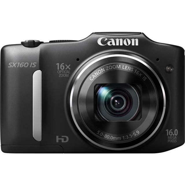 Canon Digital Camera PowerShot SX160IS Approximately 16 million 16x optical AA black PSSX160IS pixels, zoom, batteries, black