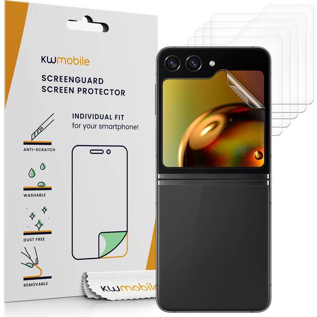 Set of 6 mobile cell phone screen protectors for samsung galaxy z flip5