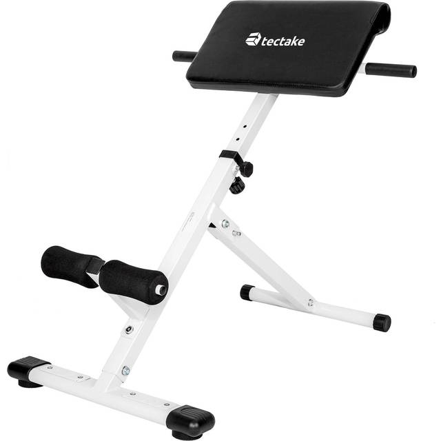 Tectake Back And Abdominal Trainer Coleman (5 Height Adjustable Positions), Black
