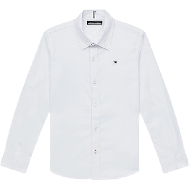 Tommy Hilfiger pojkskjorta, stretch, Vit (vit), 6 år