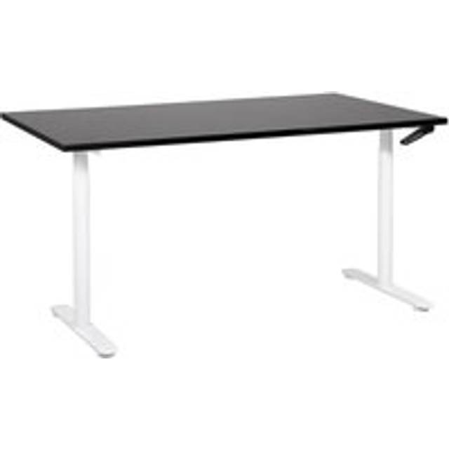 Adjustable Standing Desk 160 x 72 cm Black and White DESTINAS