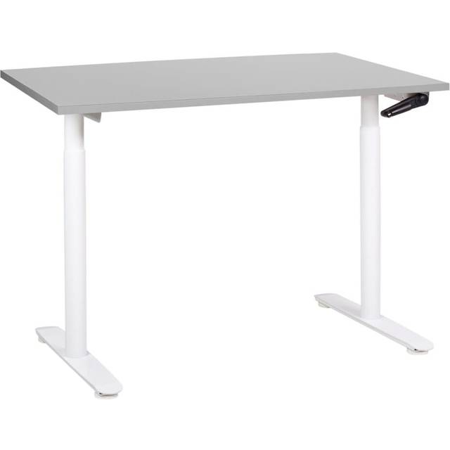 Adjustable Standing Desk 120 x 72 cm Grey and White DESTINAS